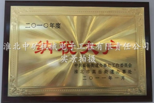 2010年度納稅大戶榮譽(yù)